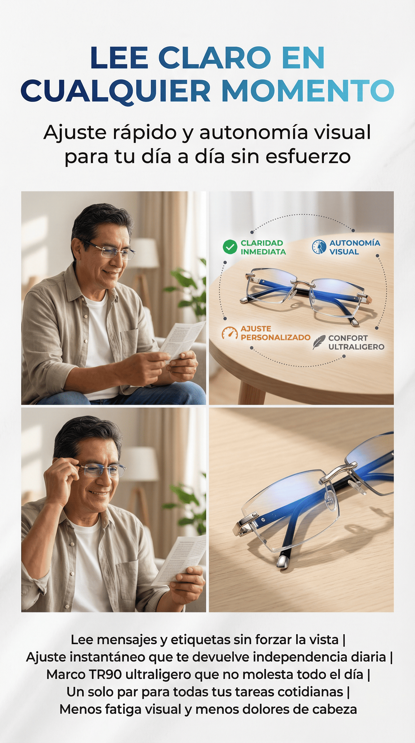 Gafas Aumento inteligente PRO - OFERTA 2X1 + ESTUCHE Y PAÑO
