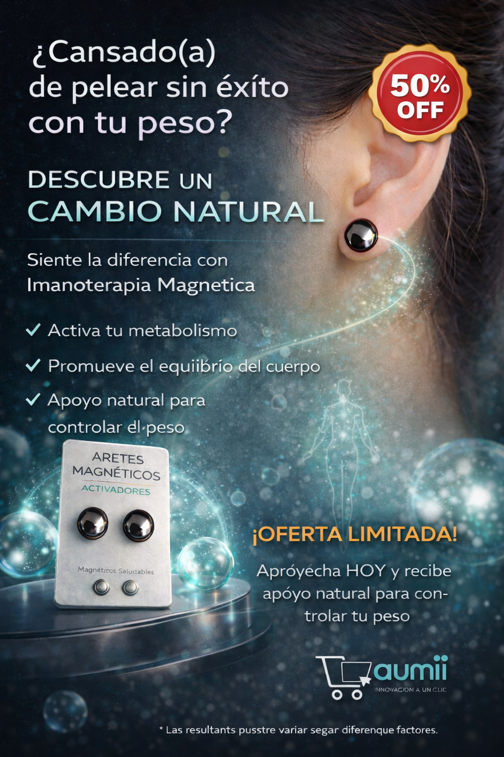 🧲 AURAFIT™ ARETES MAGNETICOS PERDIDA DE PESO