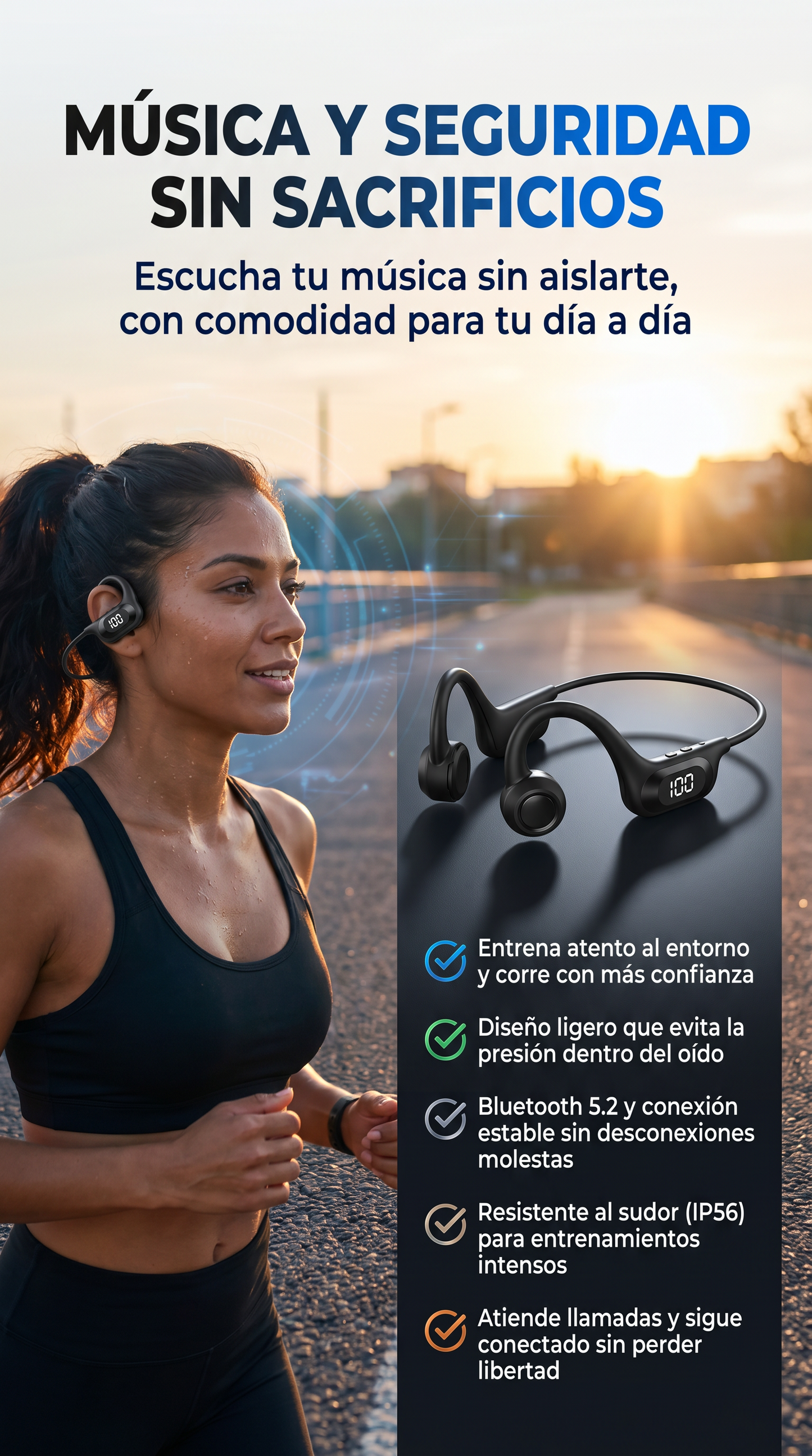 Audífonos Conduccion Osea S9 🦻🏻+ OBSEQUIO ! OFERTA VALIDA SOLO POR HOY! 😍