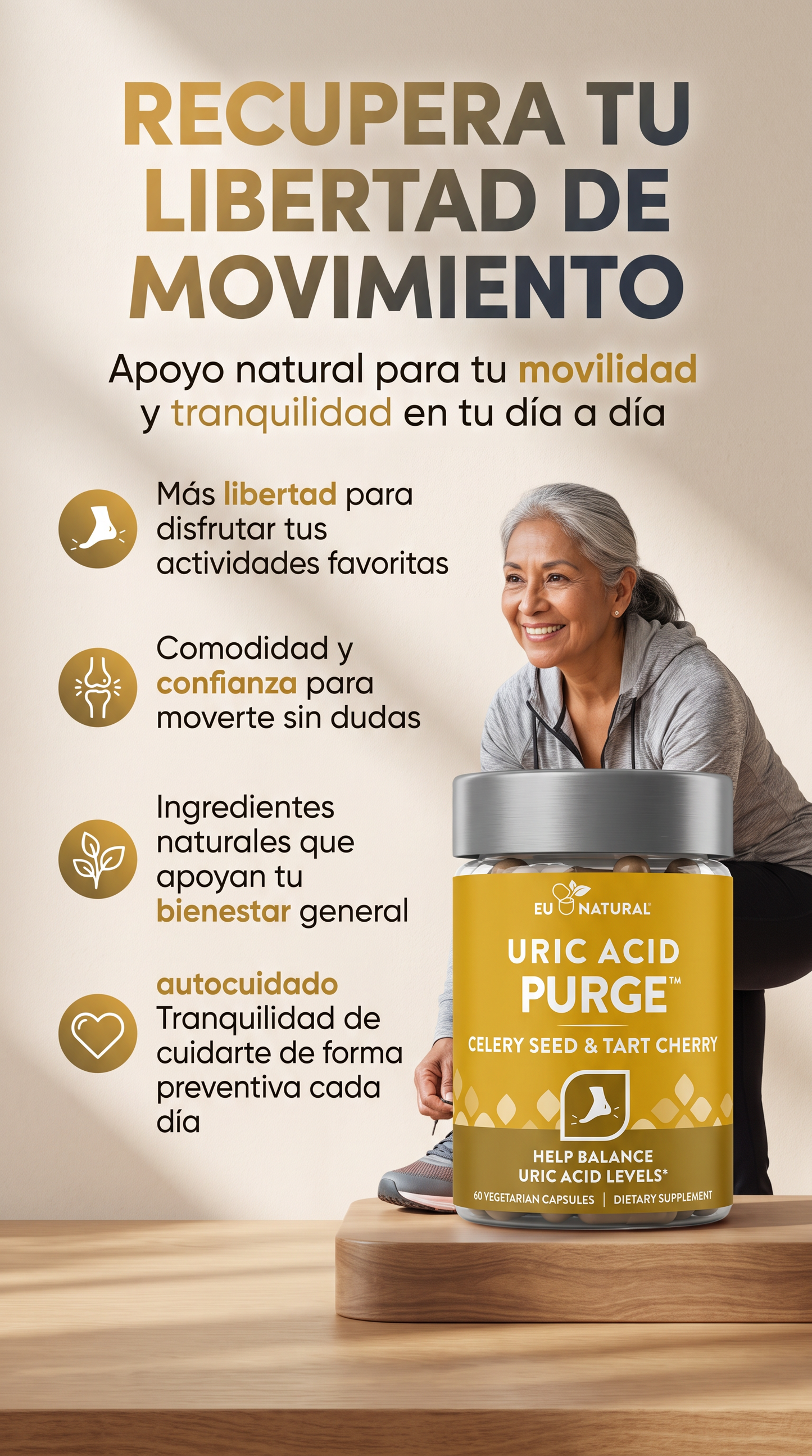 Eu Natural Uric Acid Purge x60🔥- !OFERTA SOLO HOY! 2x1 + envío GRATIS