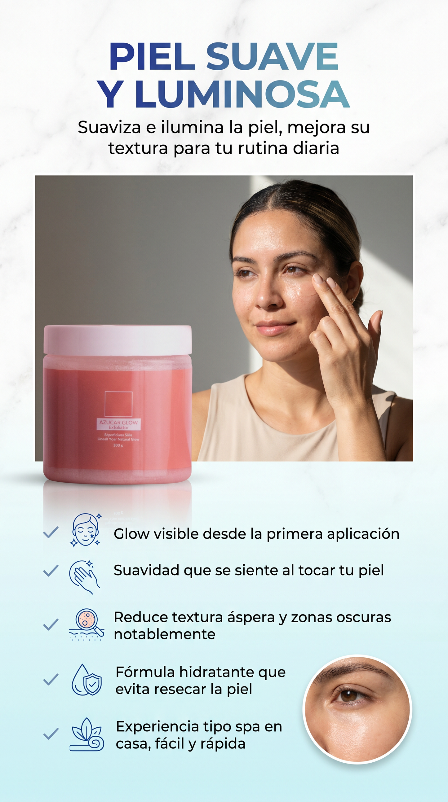 Exfoliante Azucar Glow🇺🇸 OFERTA SOLO POR HOY LLEVA DOS POR UNO!+OBSEQUIO SORPRESA!