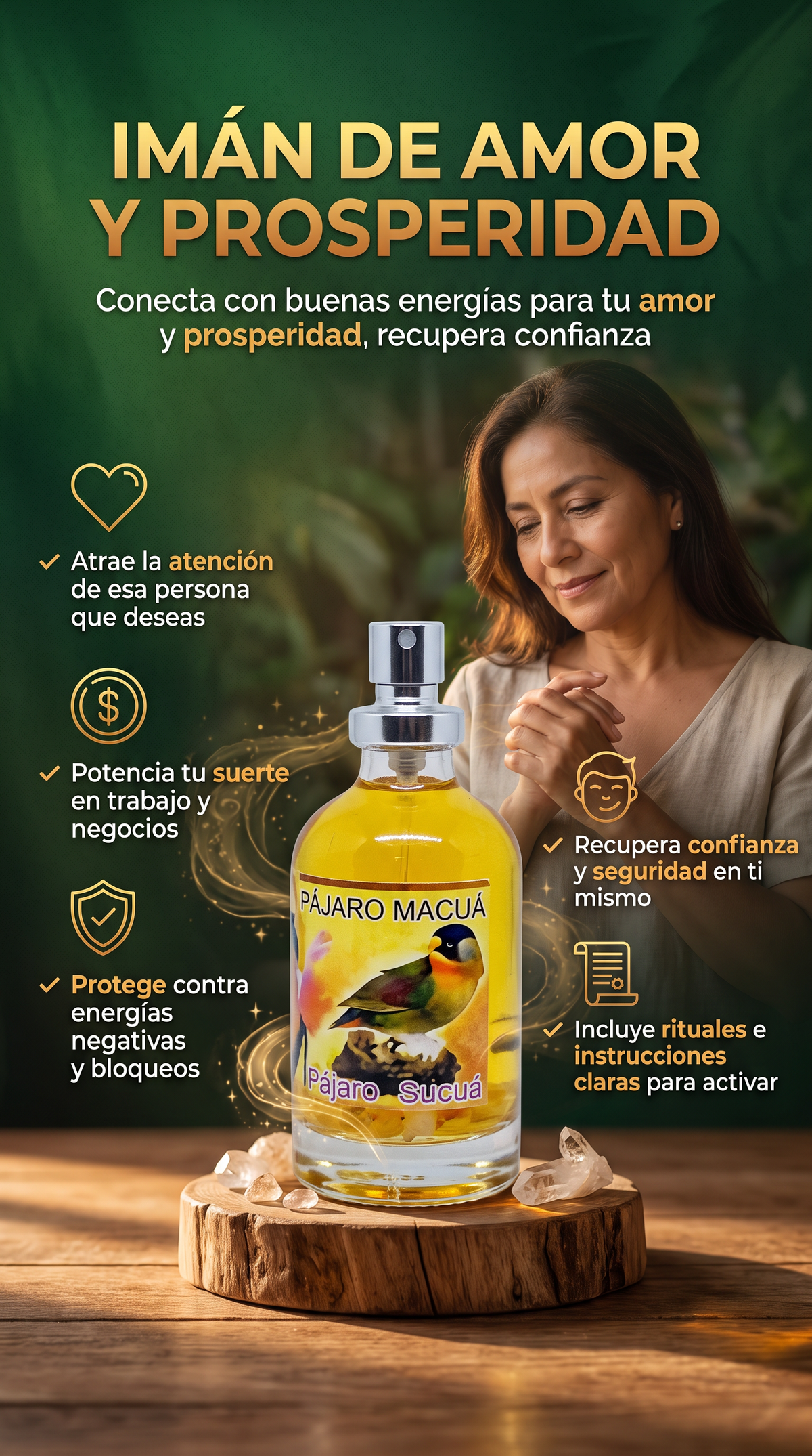 Pajaro Macua Original Con Amuleto. 2x1 + OBSEQUIO SORPRESA