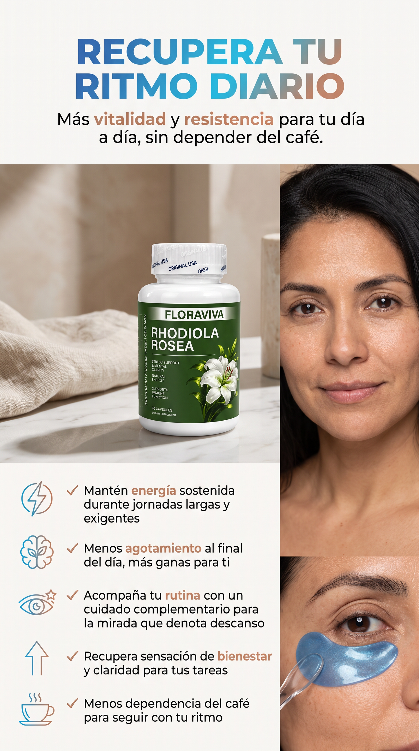 Rhodiola Rosea- 2x1 !OFERTA SOLO HOY! + REGALO GRATIS