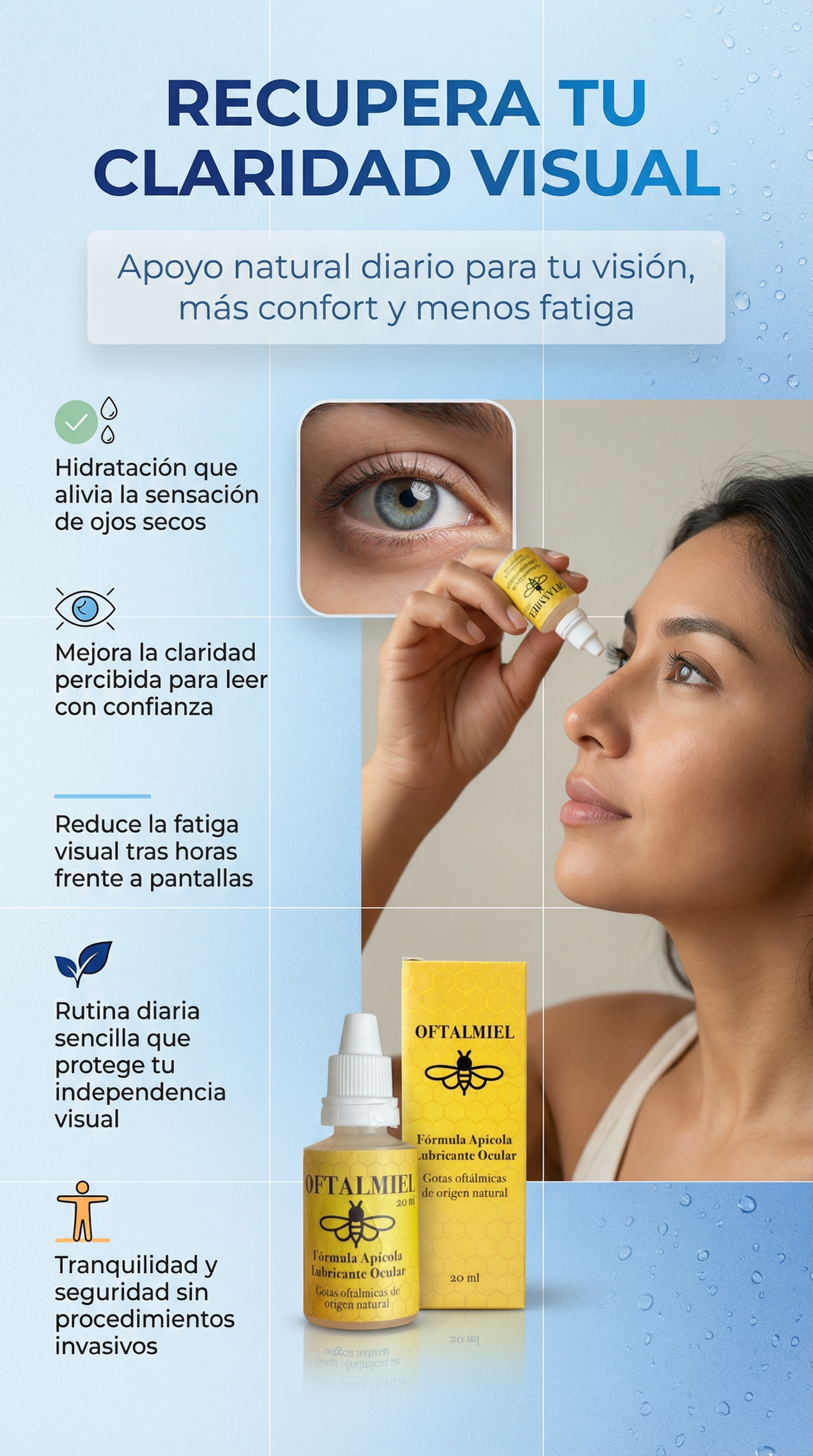 Gotas Oftamiel ADIOS CATARATAS- OBTEN 2 POR 1! !PRECIO ESPECIAL SOLO POR HOY!