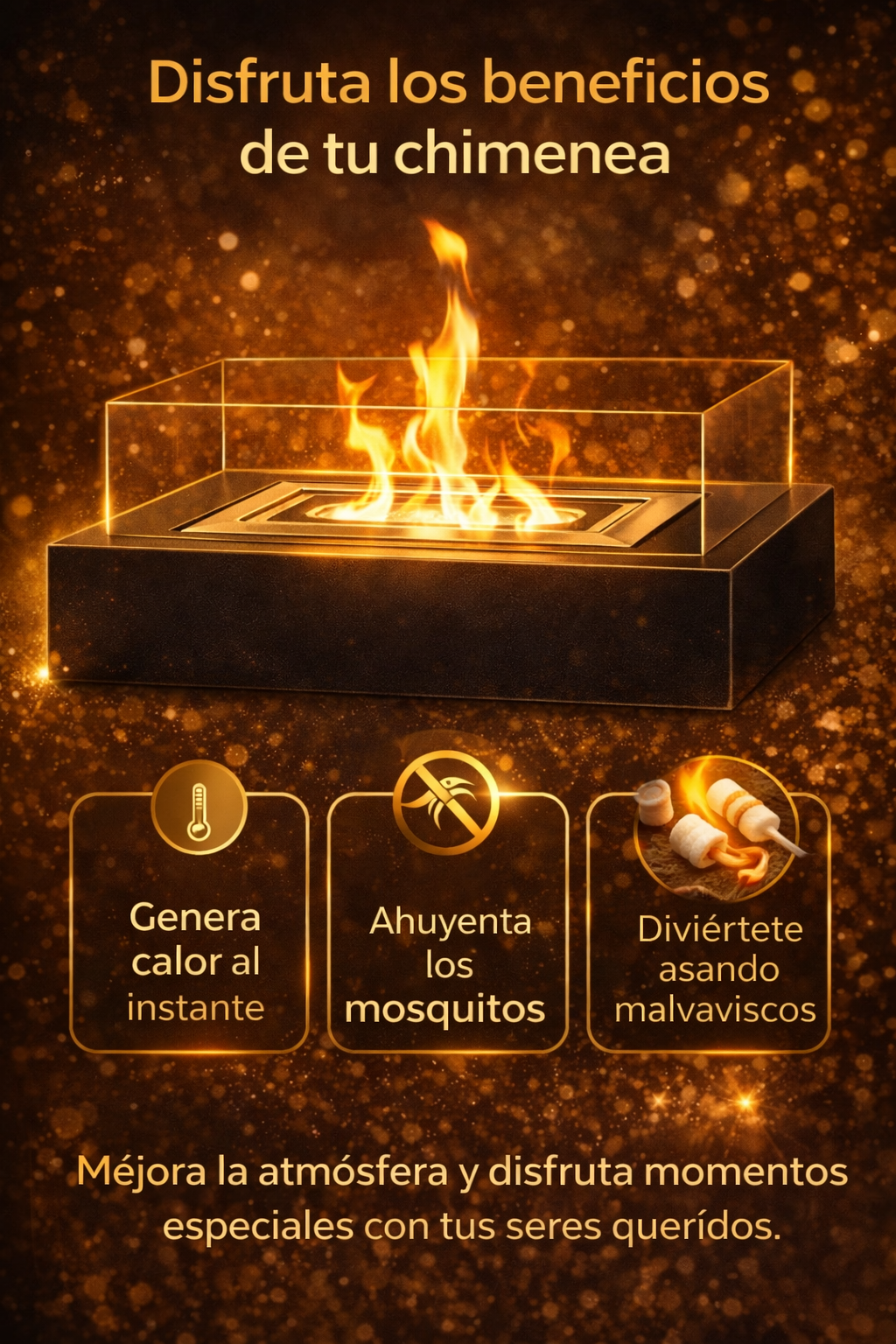 CALMA FLAME™ – Chimenea de Mesa Premium sin Humo