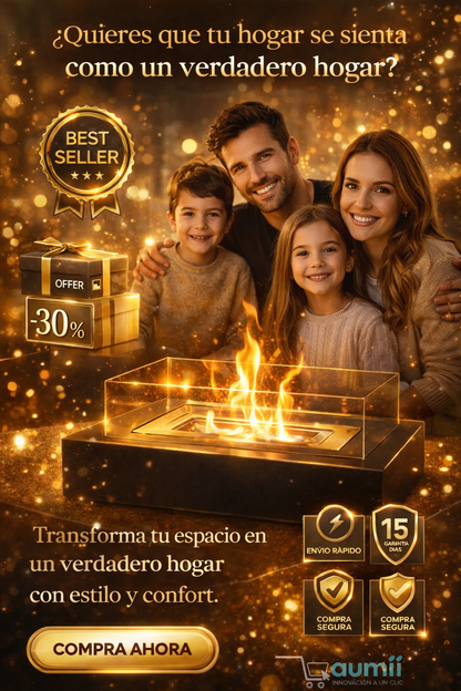 CALMA FLAME™ – Chimenea de Mesa Premium sin Humo