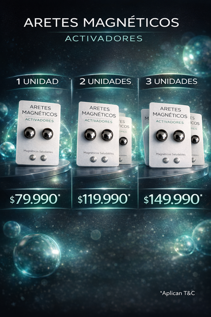 🧲 AURAFIT™ ARETES MAGNETICOS PERDIDA DE PESO