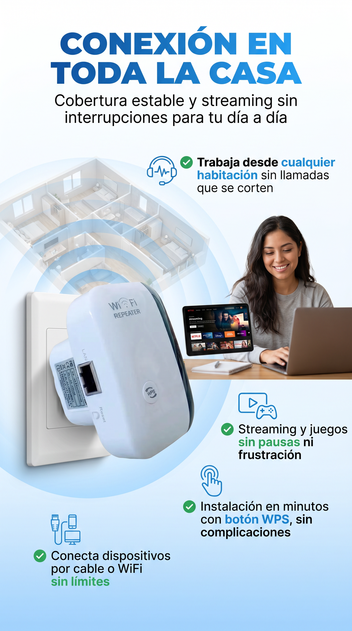 Wifi Booster, lleva tu conexión a donde quieras 🛜 + OBSEQUIO ! OFERTA VALIDA SOLO POR HOY!  😍