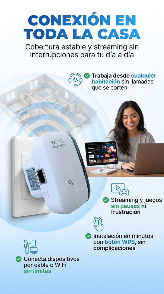 Wifi Booster, lleva tu conexión a donde quieras 🛜 + OBSEQUIO ! OFERTA VALIDA SOLO POR HOY!  😍