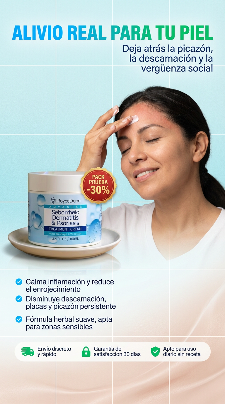 RoyceDerm Advanced – Crema para Dermatitis Seborreica y Psoriasis - 2X1 SOLO POR HOY!