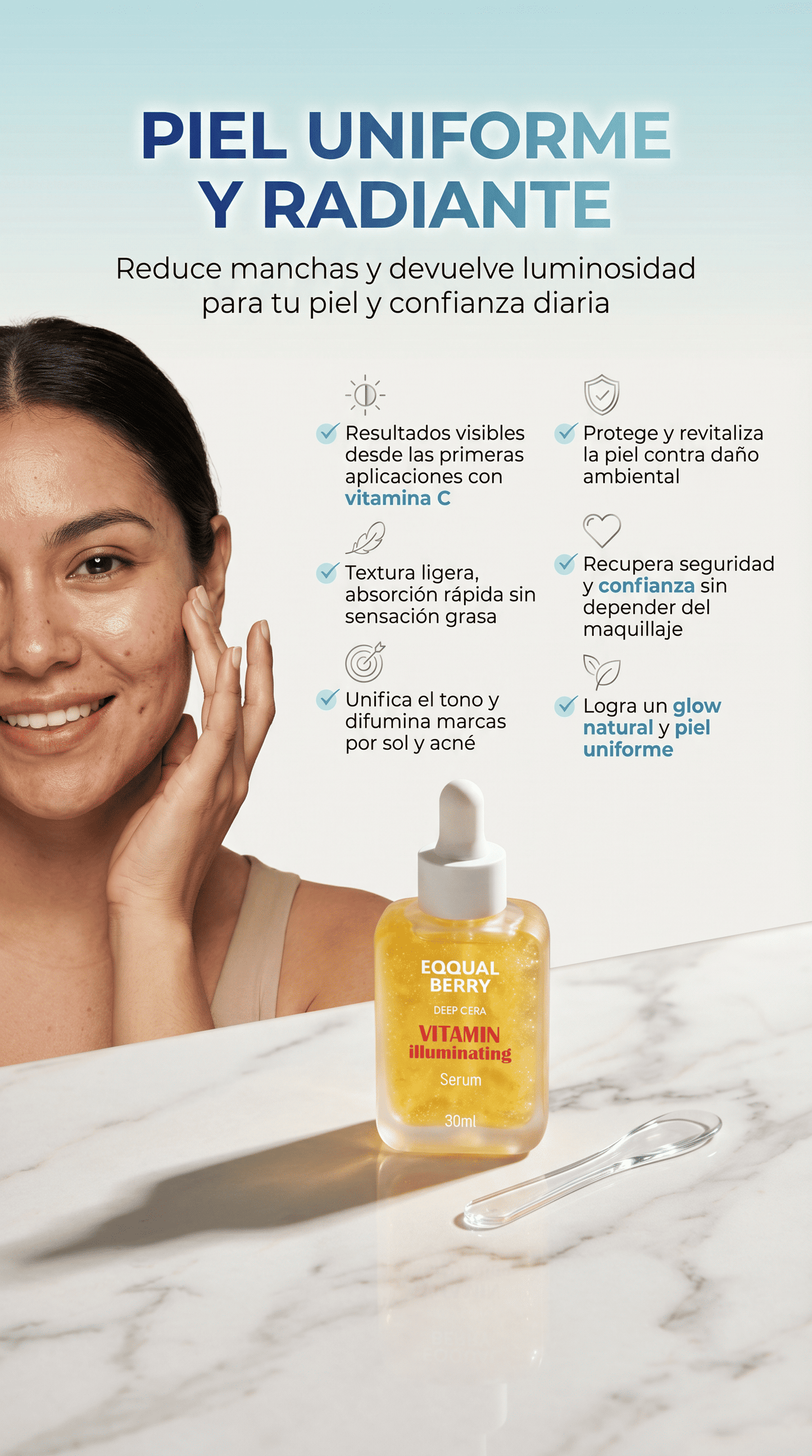 Eqqualberry Iluminador Con Vitamina 30ml-!SUPER PROMOCION OBTIENE 2 POR EL PRECIO DE 1!