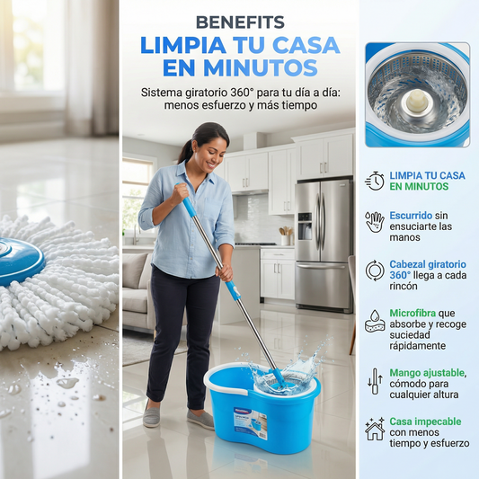 Trapero 360 OFERTA LIMITADA- PRECIO ESPECIAL SI LLEVAS 2! +OBSEQUIO: 3 MOPAS GRATIS!