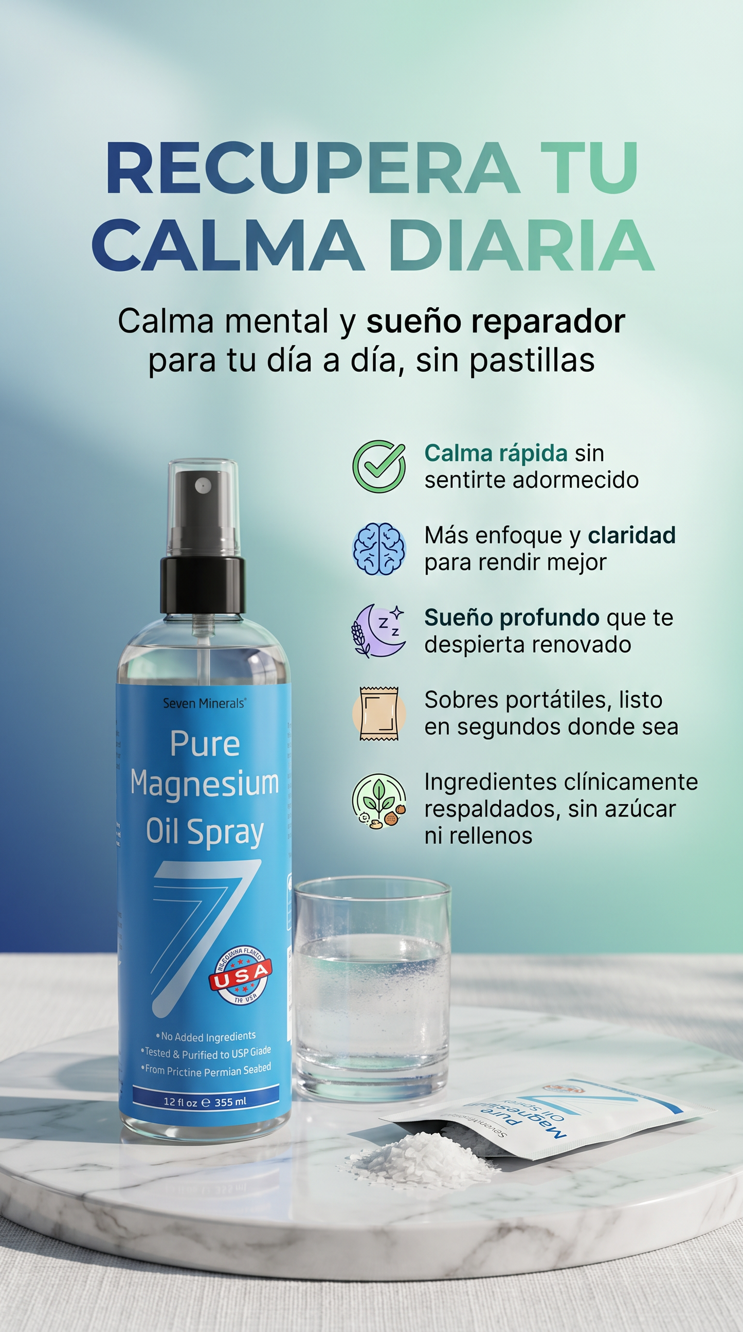 Spray Magnesio- !OFERTA SOLO POR HOY-2X1+ MAS OBSEQUIO GRATIS!