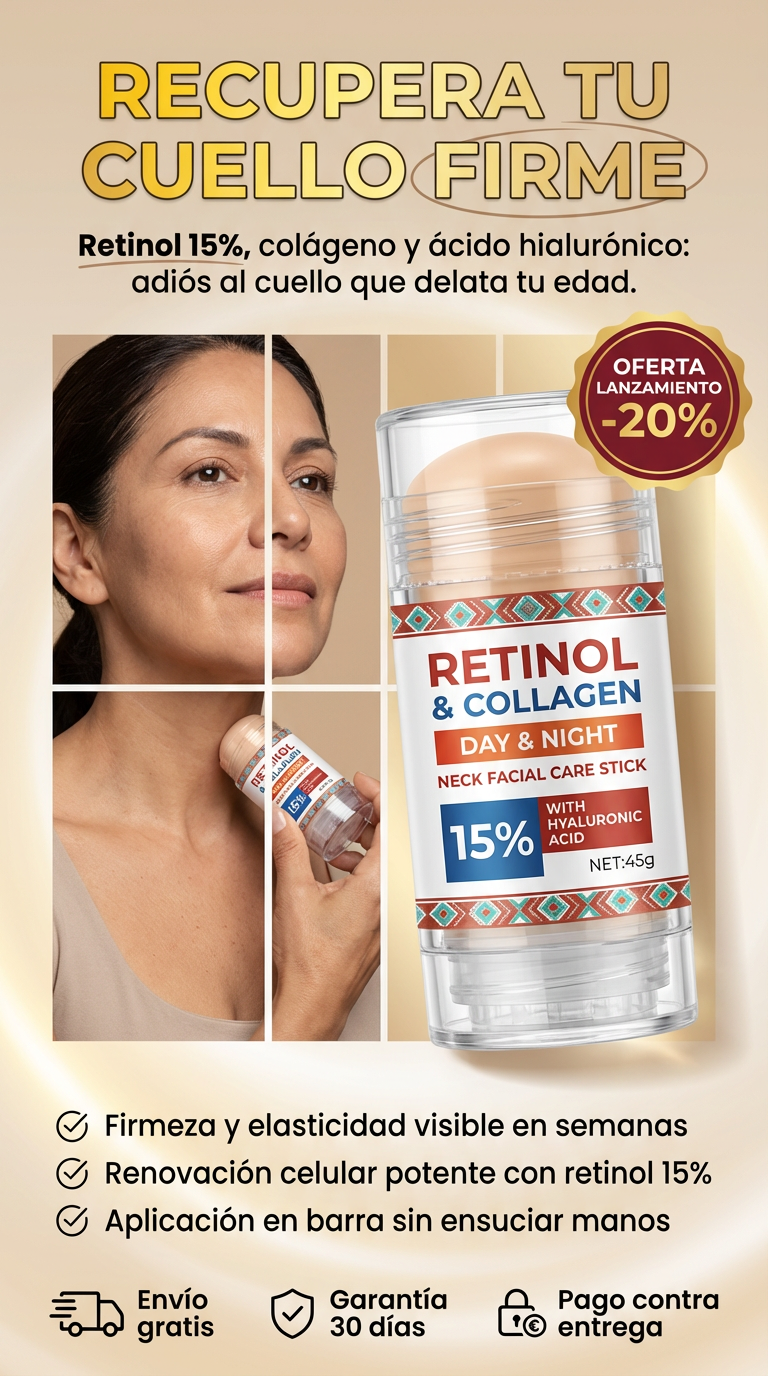 Stick Reafirmante con Retinol y Colágeno – !COMPRA 2 POR EL PRECIO DE SOLAMENTE 1! OFERTA VALIDA SOLO HOY