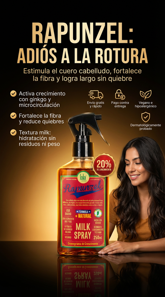 Rapunzel Milk Spray – Tonico de Crecimiento Capilar 250ml-! OFERTA ESPECIAL LLEVA DOS POR EL PRECIO DE 1!