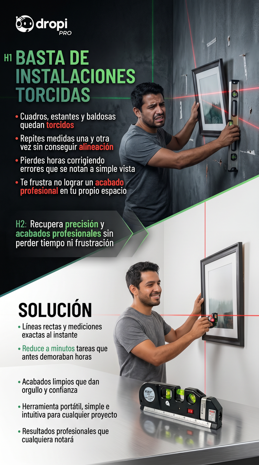 Nivel Laser 4 en 1- !OFERTA ESPECIAL SOLO POR HOY! +OBSEQUIO GRATIS