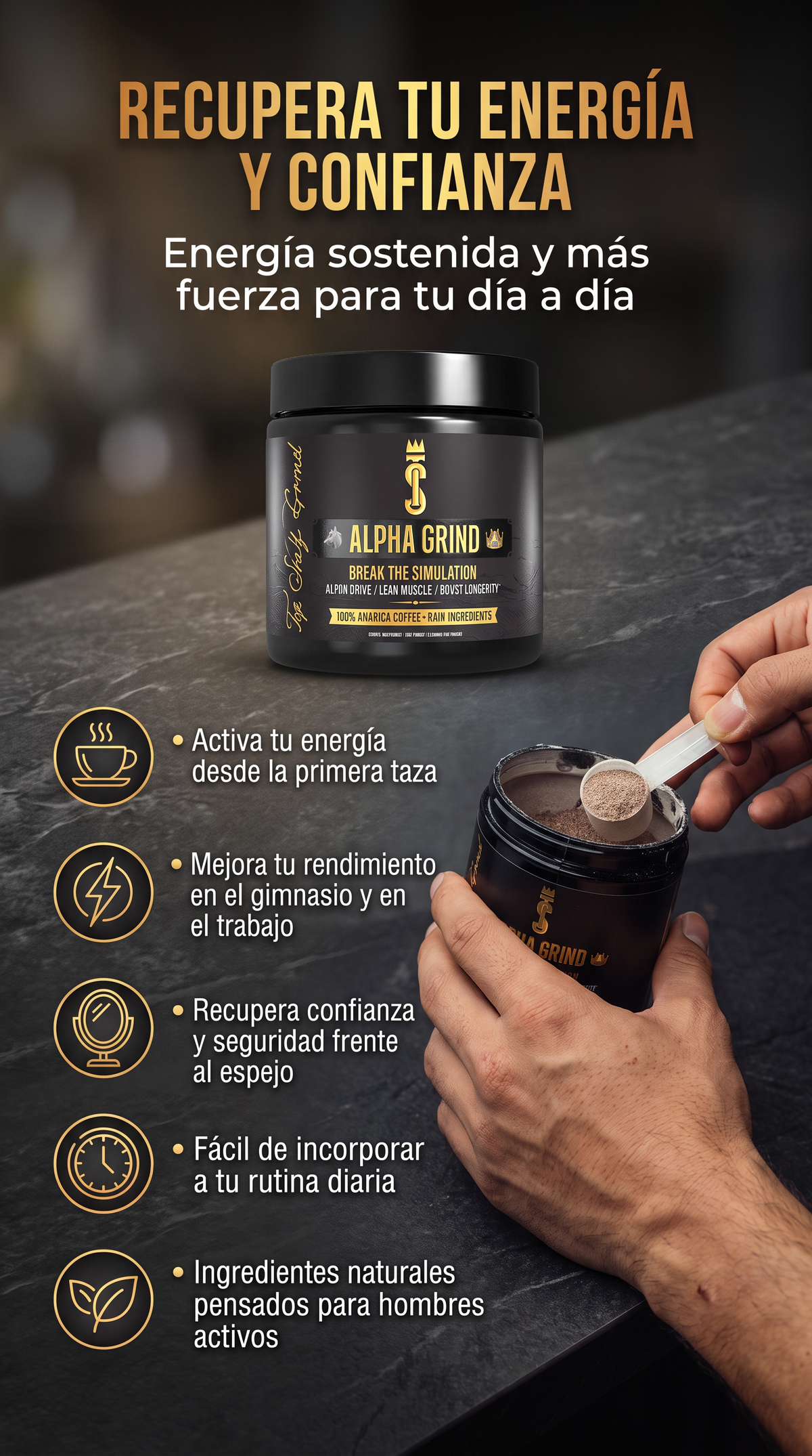 🔥Alpha Grind Coffe🔥- !OFERTA SOLO HOY!  2x1 + REGALO GRATIS